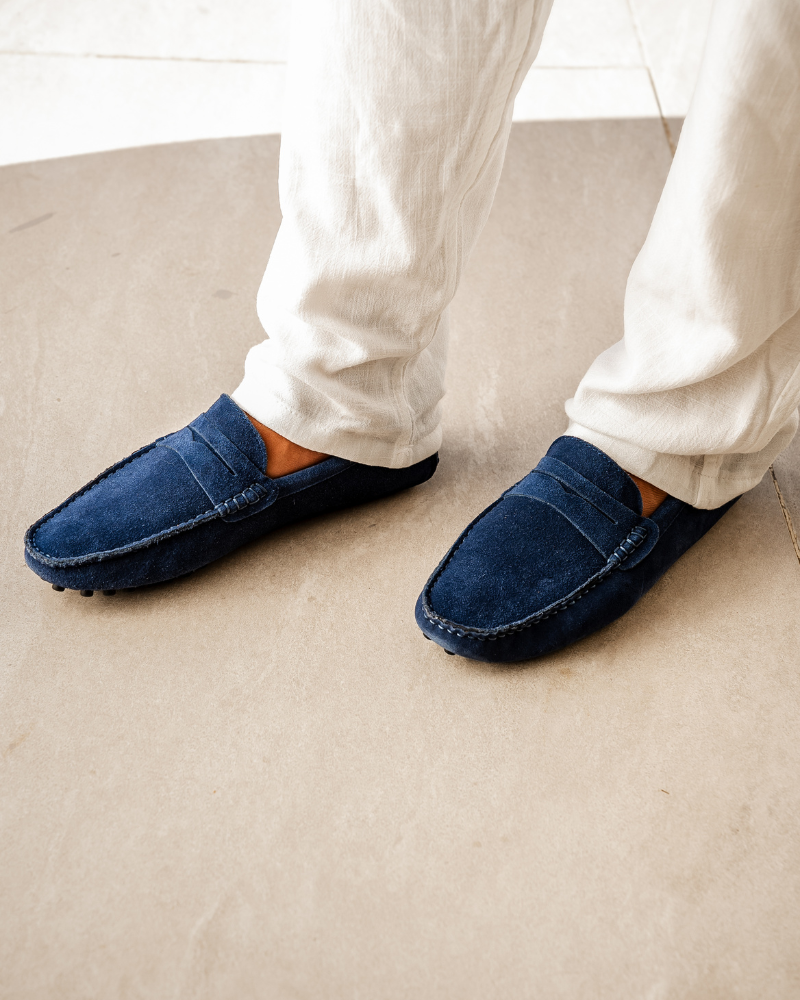 Herren Slipper Braun Größe 42 Wildleder Schlupfschuhe für Elegante Anlässe-3
