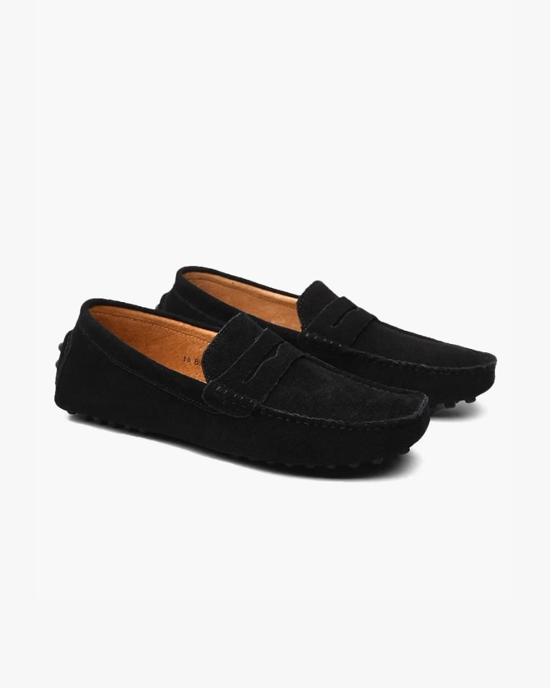 Herren Slipper Braun Größe 42 Wildleder Schlupfschuhe für Elegante Anlässe-4