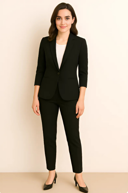 Zweiteiliges Damen Anzug Set – Blazer & Hose für Business, Büro & elegante Anlässe