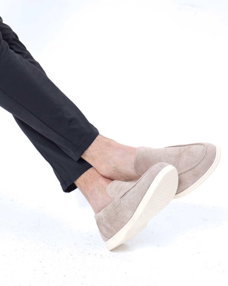 Herren Slip On Sneaker Braun Größe 42 Wildleder-4
