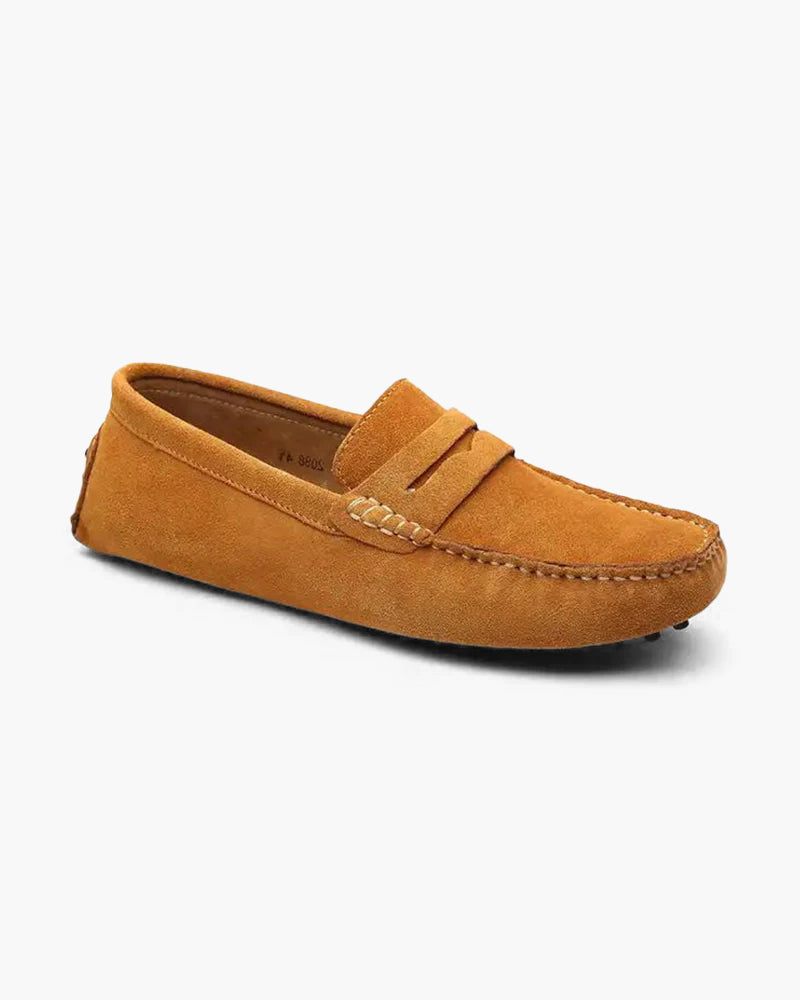 Variant image for Herren Slipper Braun Größe 42 Wildleder Schlupfschuhe für Elegante Anlässe-51