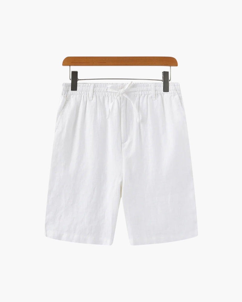 Variant image for Herren Leinen Shorts Beige Größe L 100% Leinen – Bequeme Kurze Hosen für den Sommer-6
