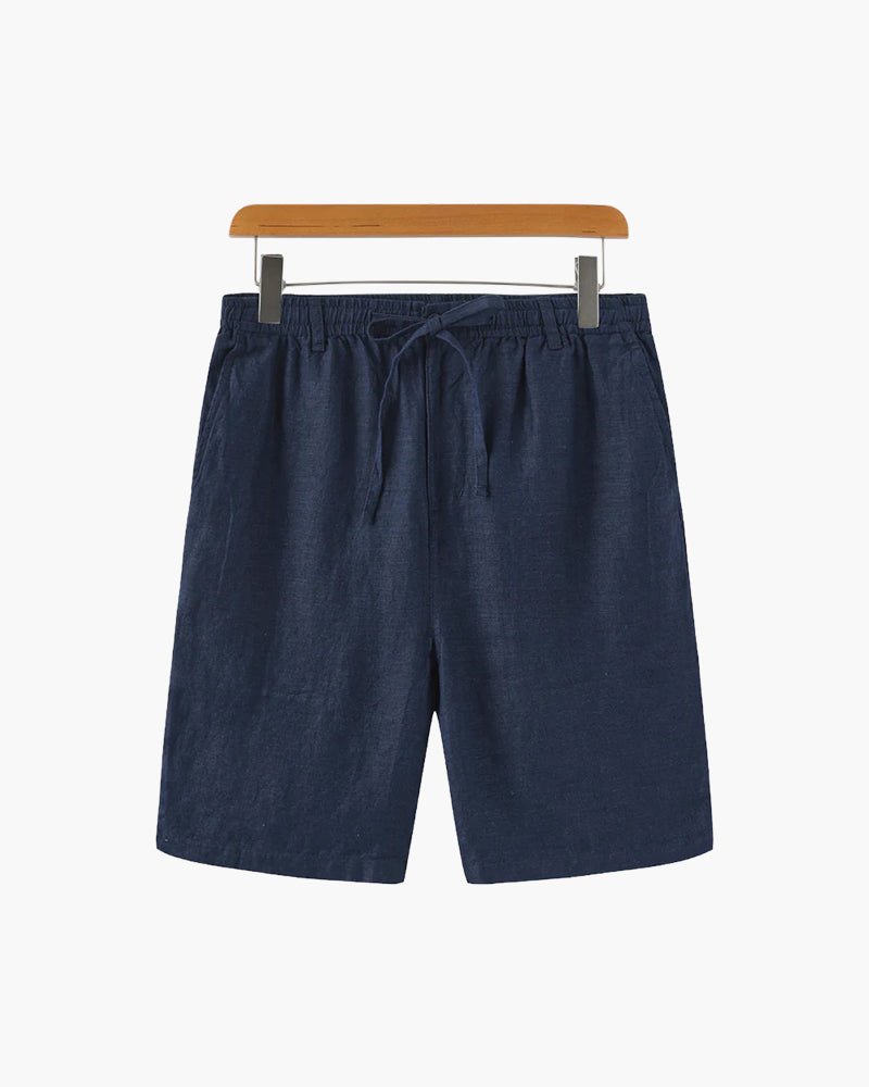 Variant image for Herren Leinen Shorts Beige Größe L 100% Leinen – Bequeme Kurze Hosen für den Sommer-21