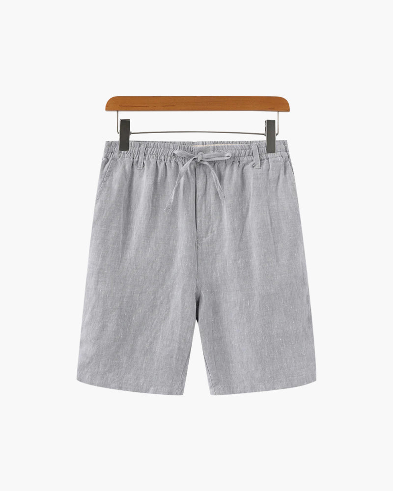 Variant image for Herren Leinen Shorts Beige Größe L 100% Leinen – Bequeme Kurze Hosen für den Sommer-16
