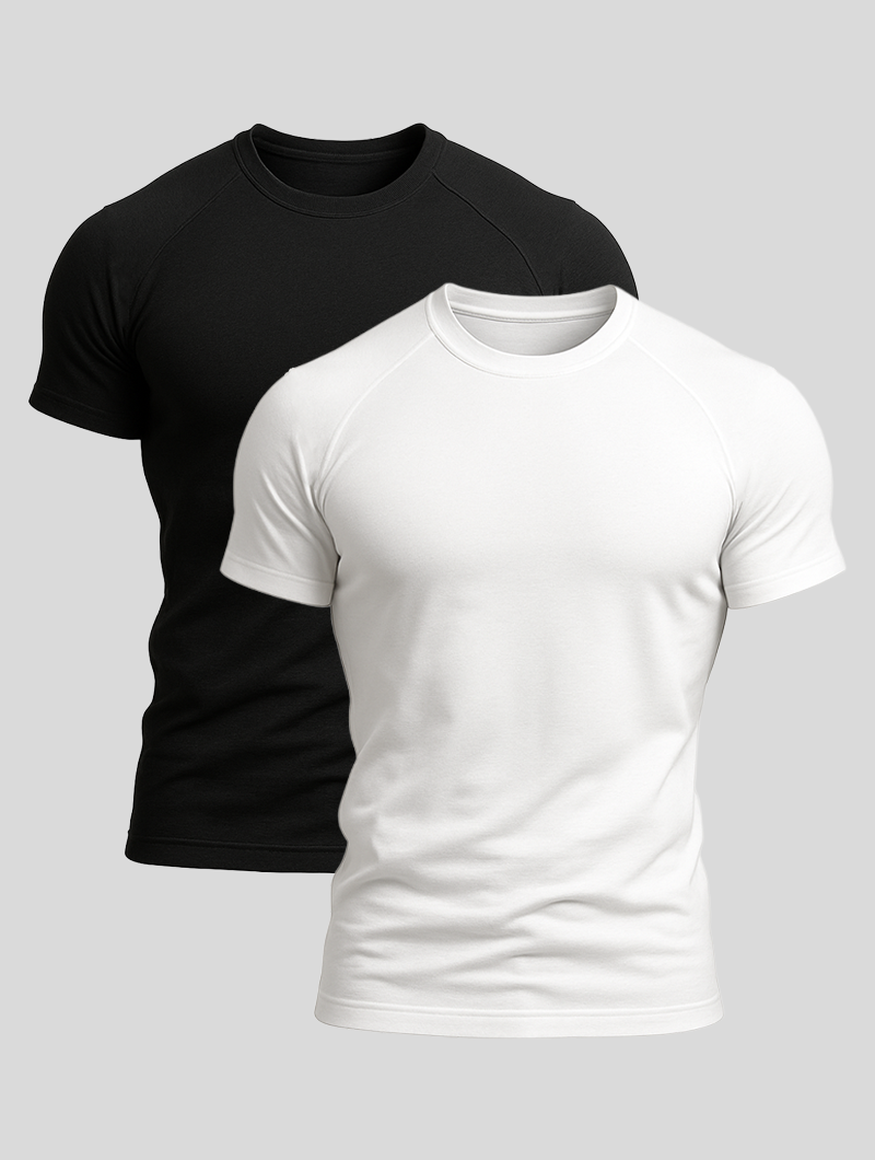 Basic T-Shirt 2er-Pack | Aleano 0