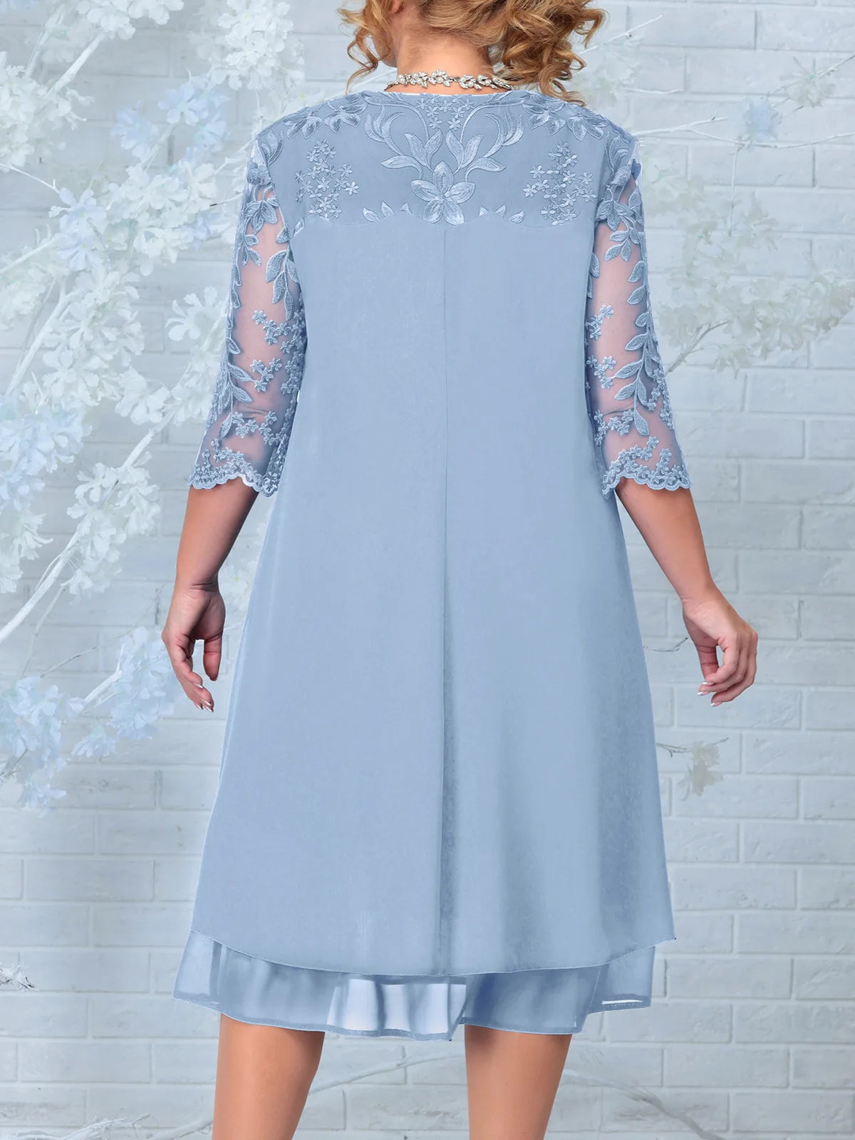Besticktes Bankett Kleid in Übergröße 3