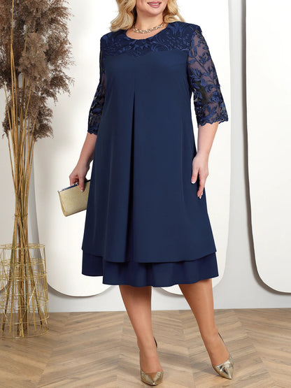 Besticktes Bankett Kleid in Übergröße 5