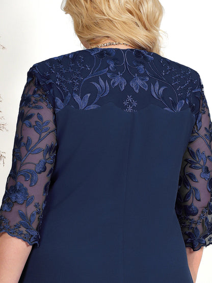 Besticktes Bankett Kleid in Übergröße 7