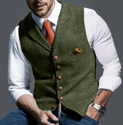 Elegante Herren Weste –  Vintage Business Look für Hochzeit & Büro