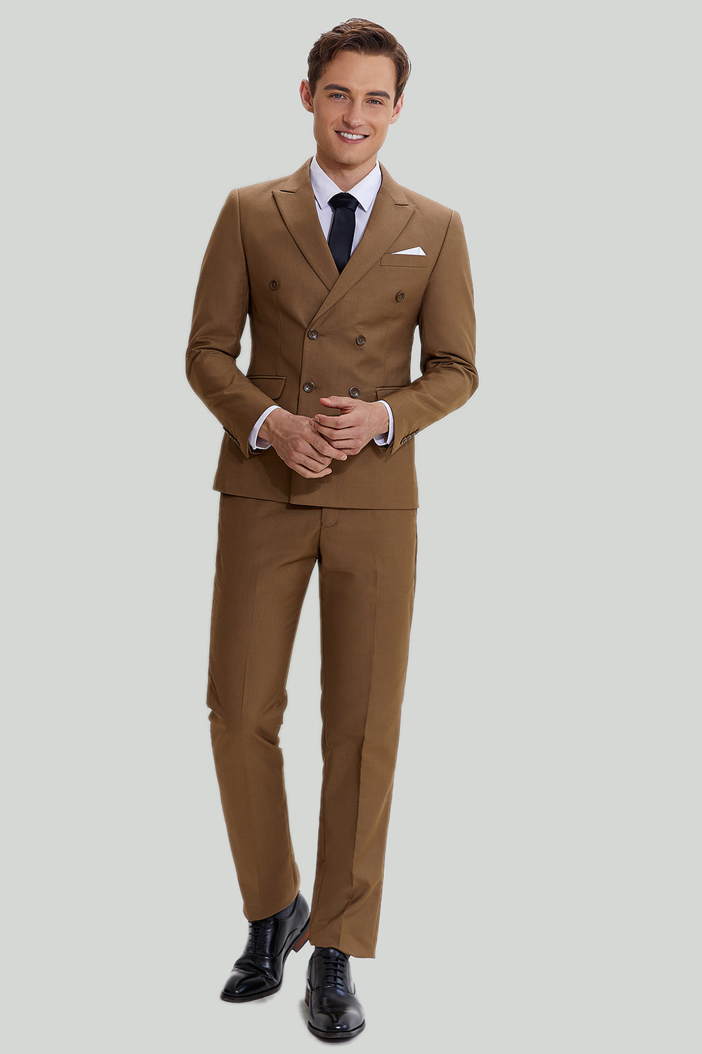 Eleganter Herren Anzug Khaki - Für Hochzeit und formelle Anlässe