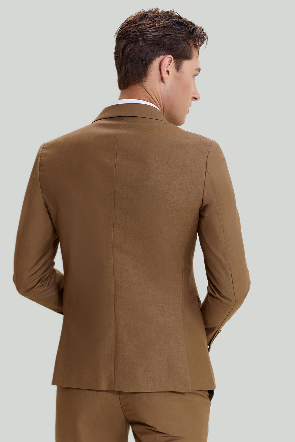 Eleganter Herren Anzug Khaki - Für Hochzeit und formelle Anlässe