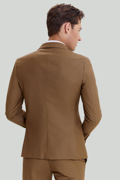 Eleganter Herren Anzug Khaki - Für Hochzeit und formelle Anlässe