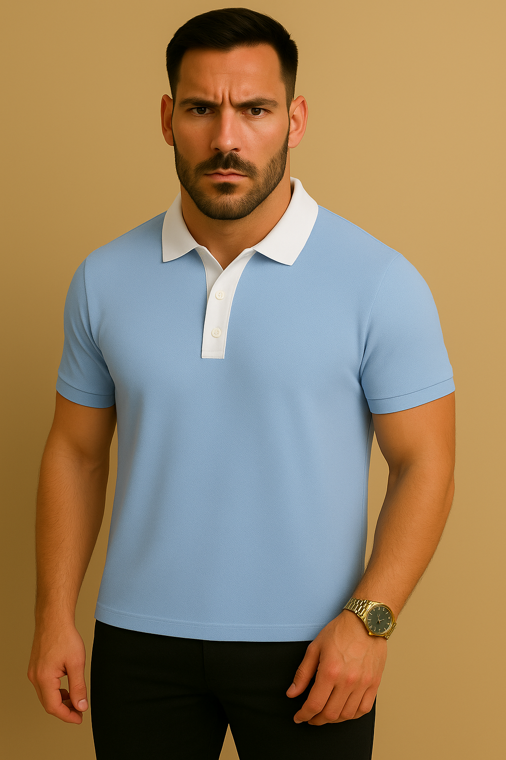 Ricardo Kurzarm Poloshirt Baumwolle