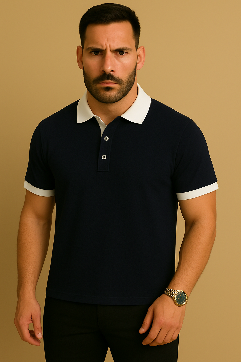 Ricardo Kurzarm Poloshirt Baumwolle