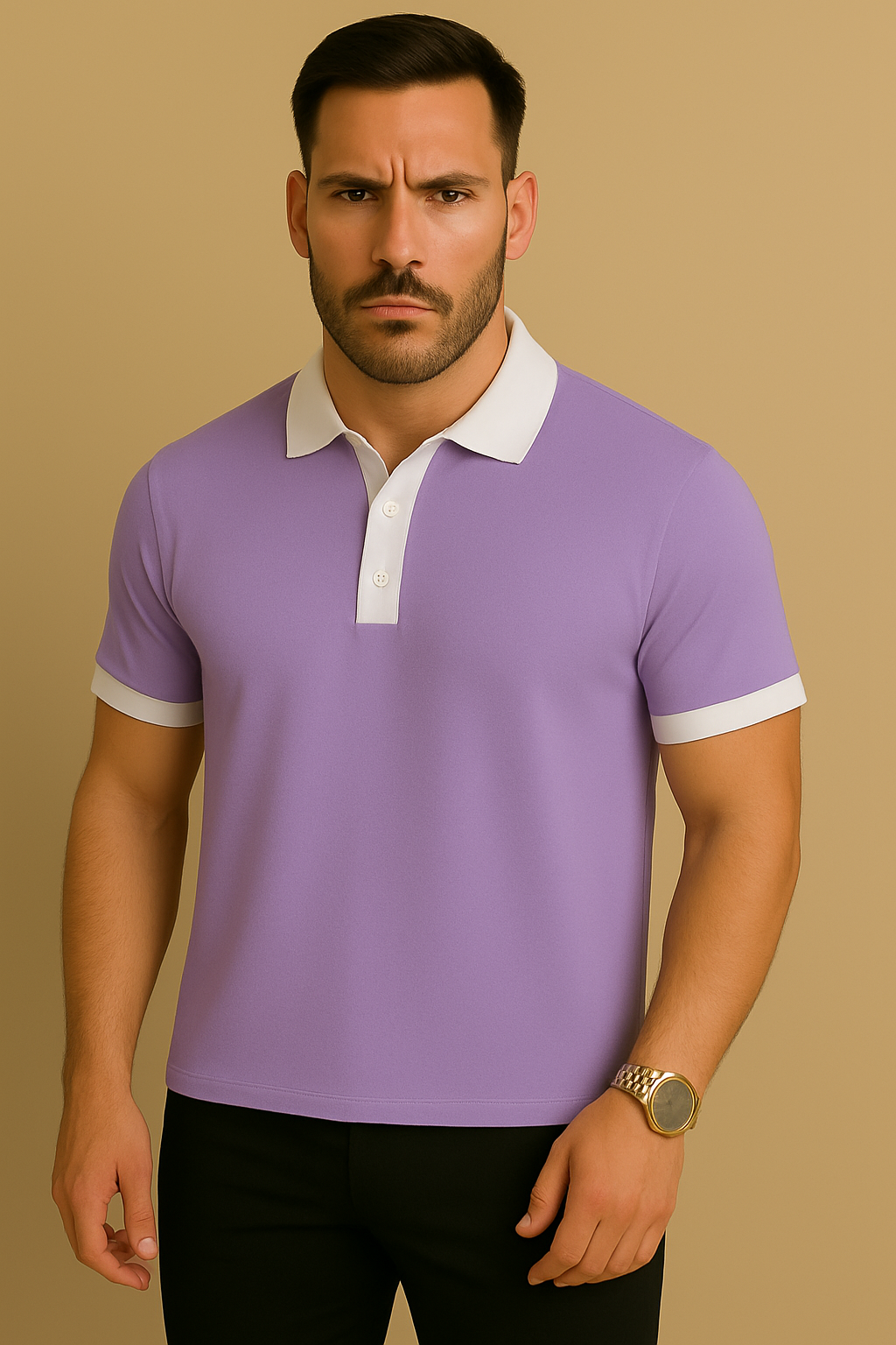 Ricardo Kurzarm Poloshirt Baumwolle