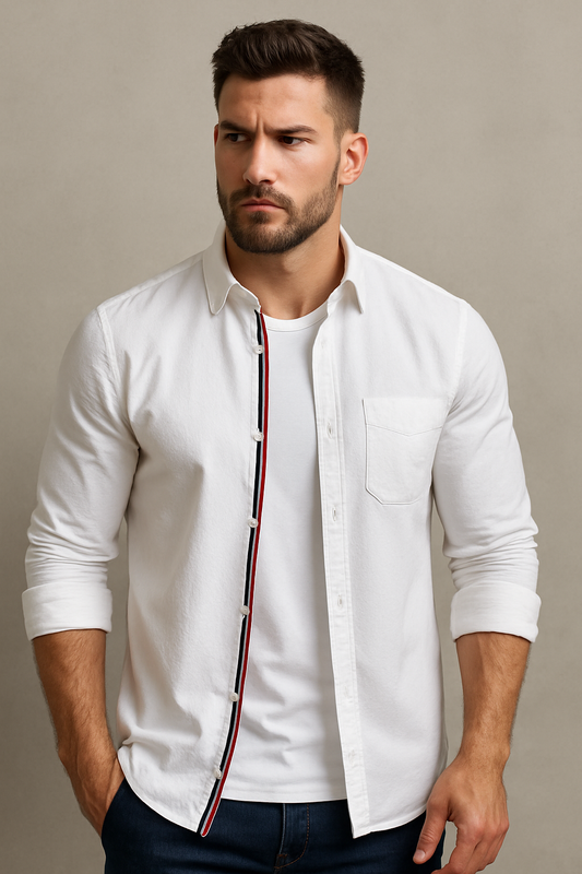 Herren Hemd Langarm – Modernes Freizeithemd in Slim Fit mit klassischem Kragen