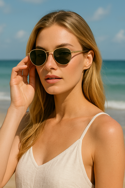 Sonnenbrille Damen Smaragd grün UV - 400