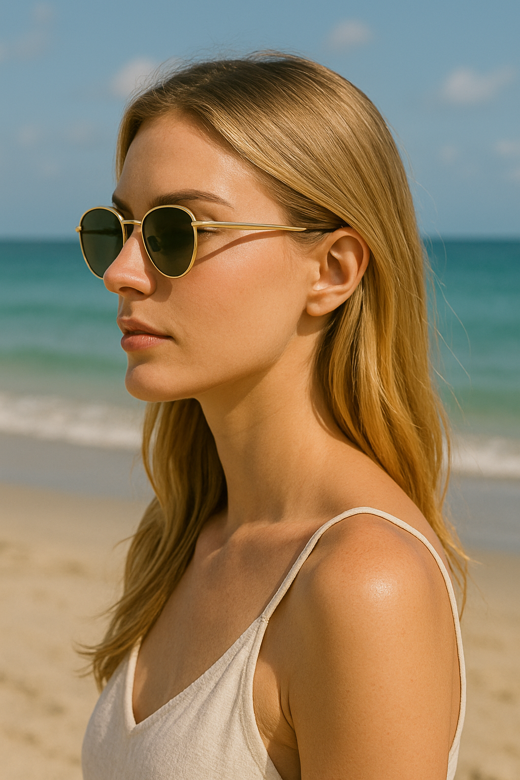 Sonnenbrille Damen Smaragd grün UV - 400