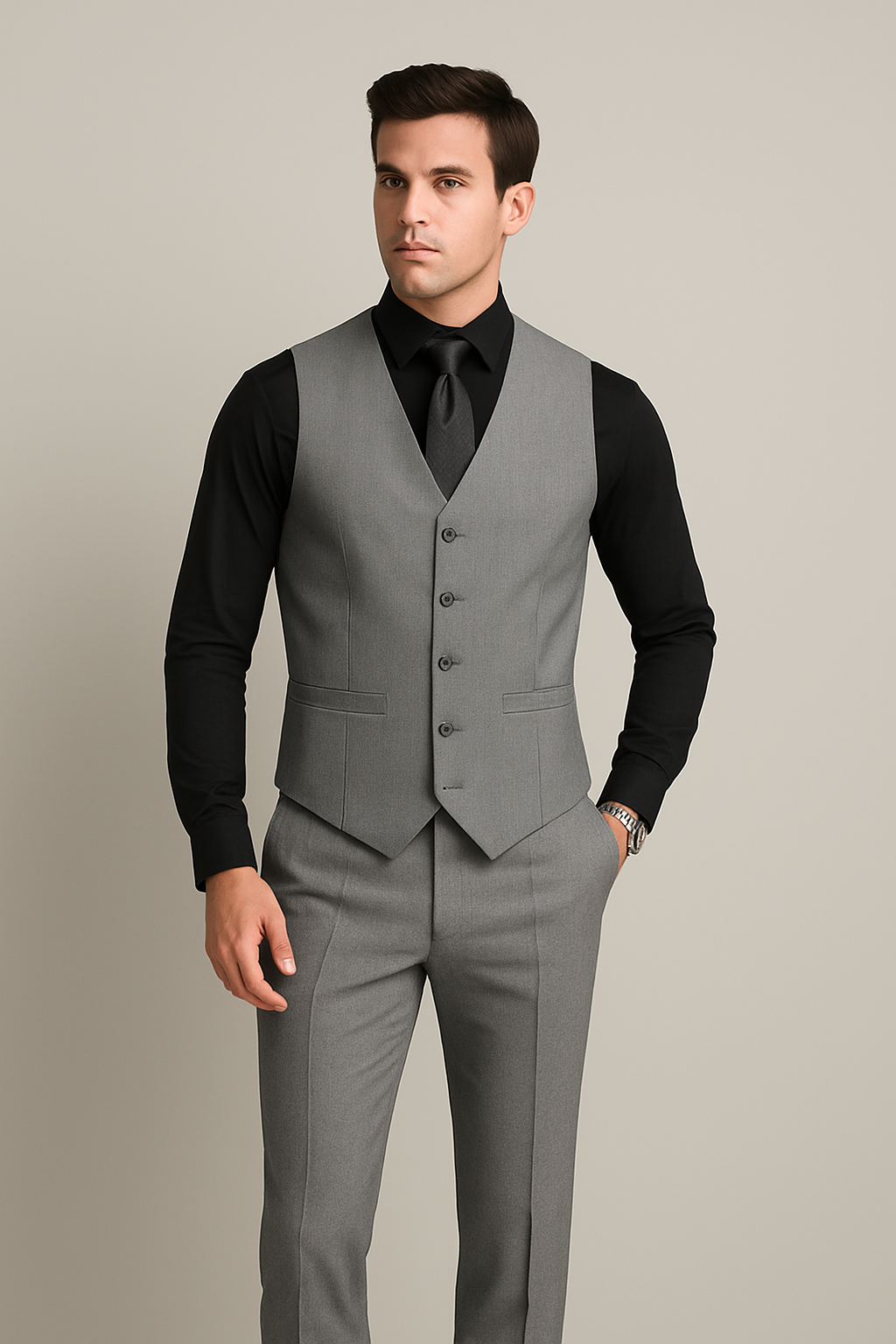 Elegante Herren Weste - Elastisch Casual Business Design