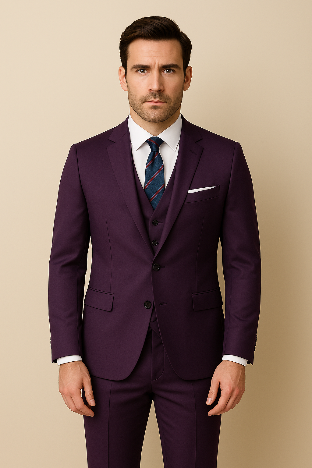 Premium Herrenanzug - 3-Teilig für elegante Anlässe
