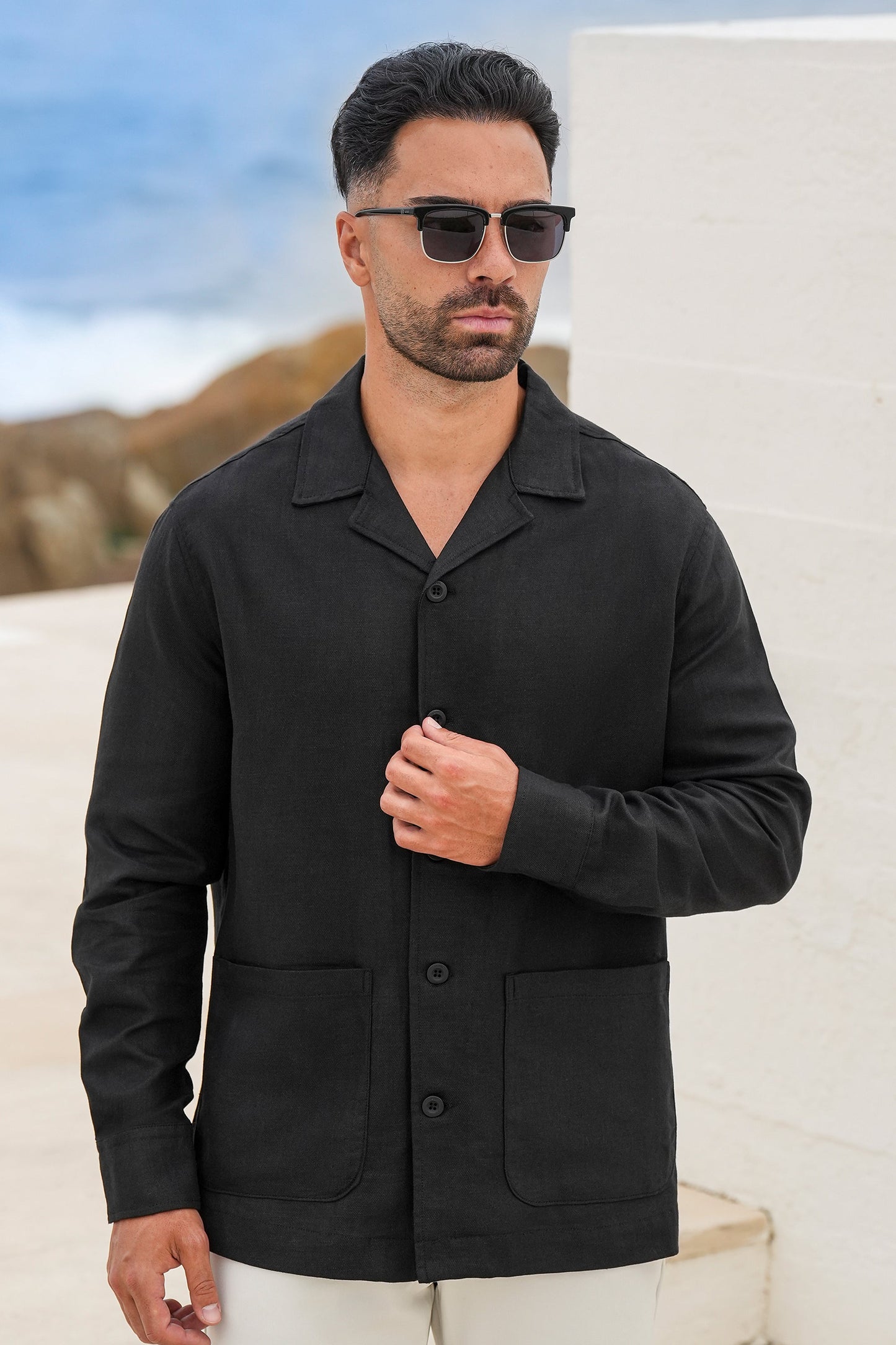 Herren Overshirt - Lockeres Overshirt für Alltag und Freizeit