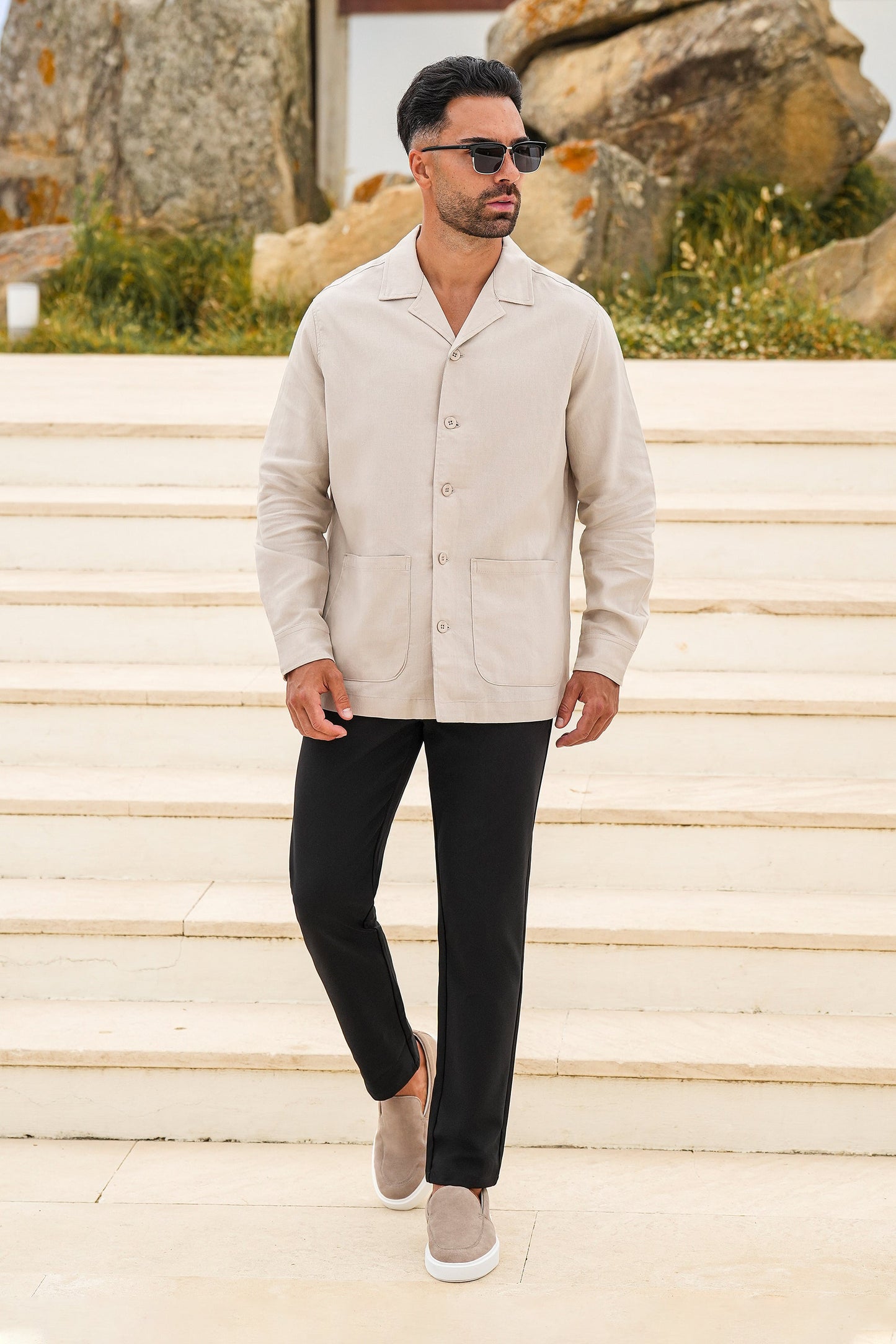 Herren Overshirt - Lockeres Overshirt für Alltag und Freizeit