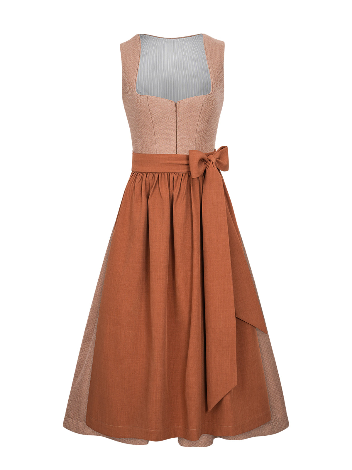 DIRNDL CAMILLE IN PEACH ORANGE 0