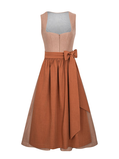 DIRNDL CAMILLE IN PEACH ORANGE 0