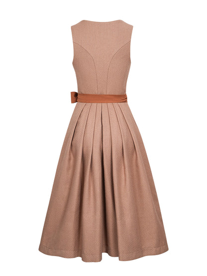 DIRNDL CAMILLE IN PEACH ORANGE 1
