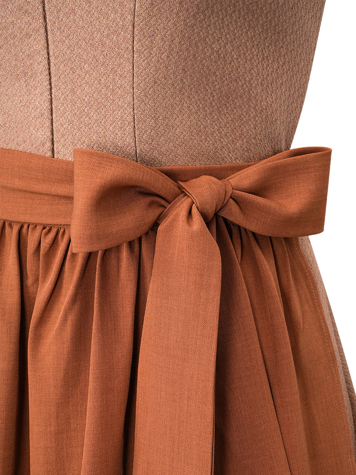 DIRNDL CAMILLE IN PEACH ORANGE 2