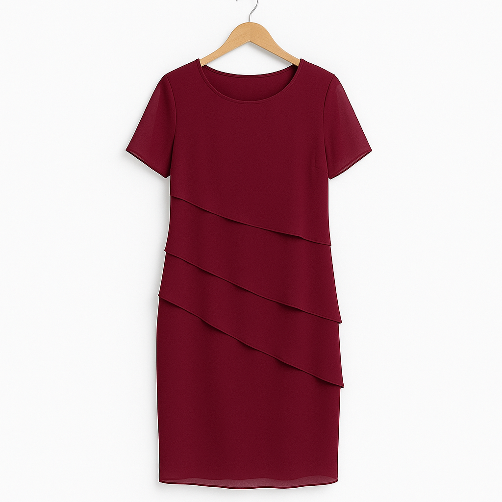 Damen Chiffonkleid Leicht für Festliche Anlässe und Hochzeitsgäste