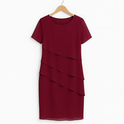 Damen Chiffonkleid Leicht für Festliche Anlässe und Hochzeitsgäste