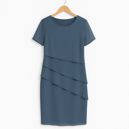 Damen Chiffonkleid Leicht für Festliche Anlässe und Hochzeitsgäste