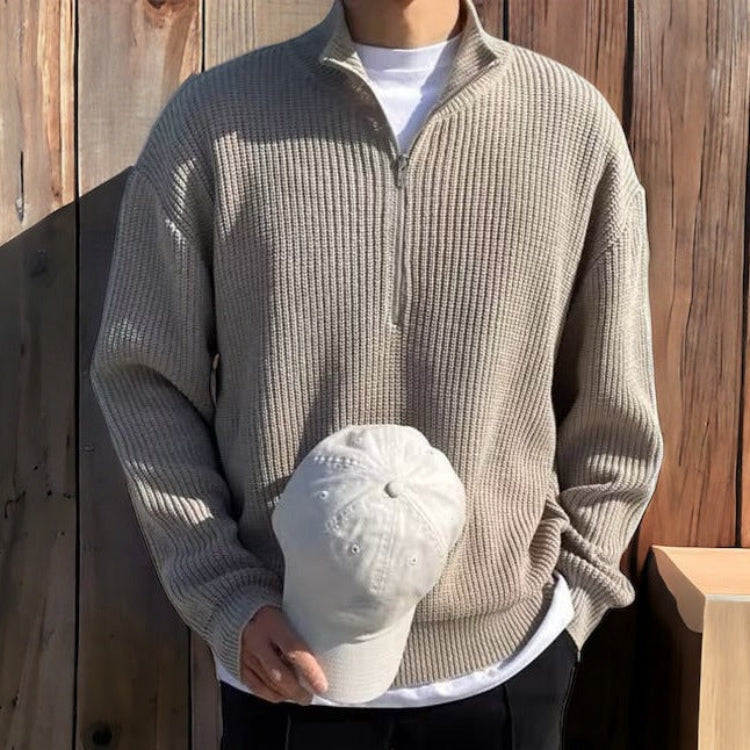 Eleganter Pullover mit Reißverschluss für Männer - Henri 1