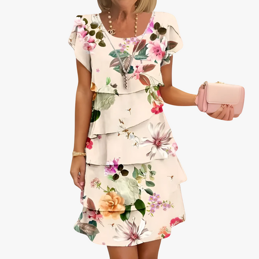 Elegantes Damen Maxikleid mit Blumenmuster 0