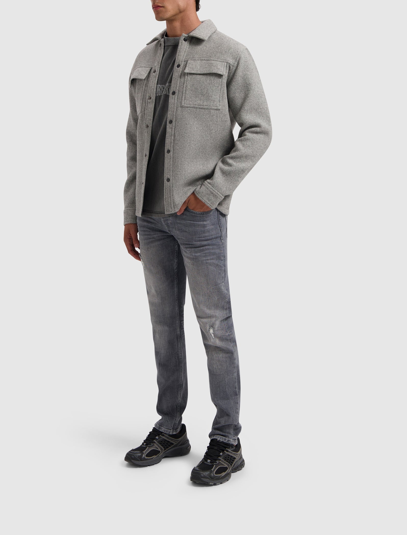 Flanell-Overshirt | Grau 2