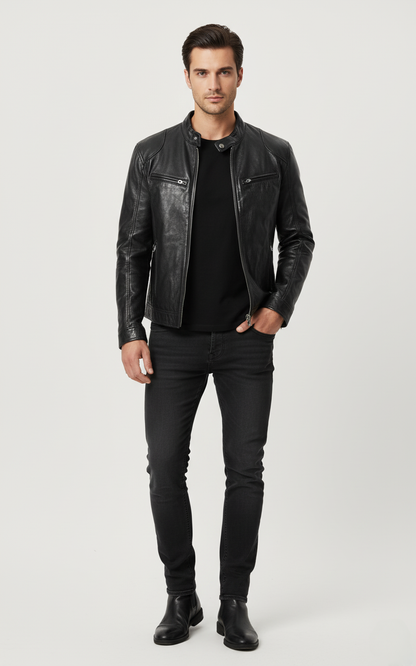 Herren Lederjacke Chiron - Zeitlos Elegant & Robust