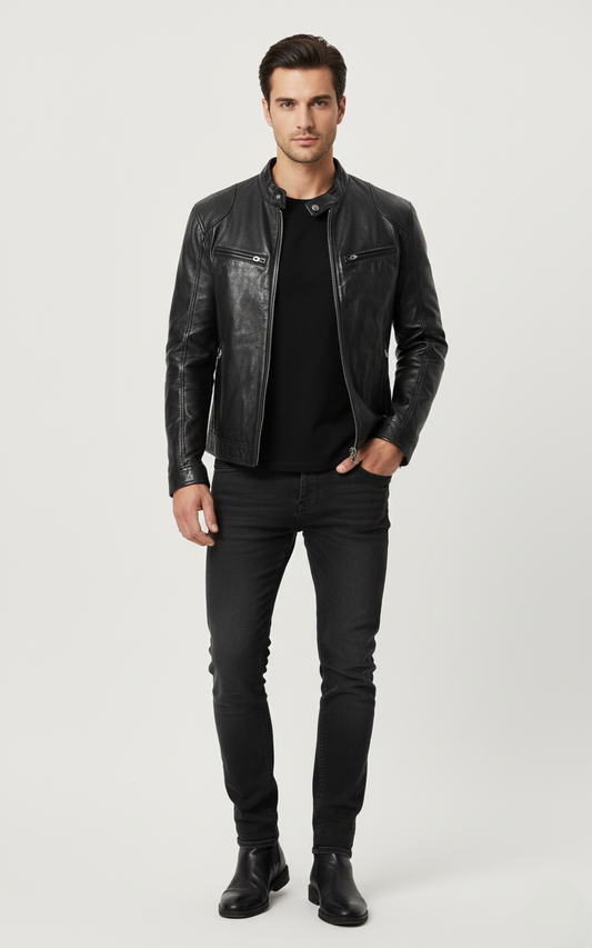 Herren Lederjacke Chiron - Zeitlos Elegant & Robust
