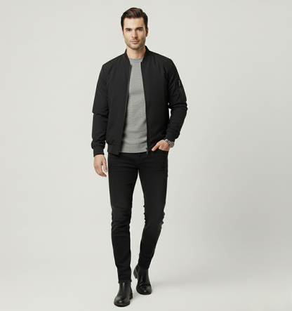 Slim Fit Bomberjacke für Herren - Ganzjährig & Elegant