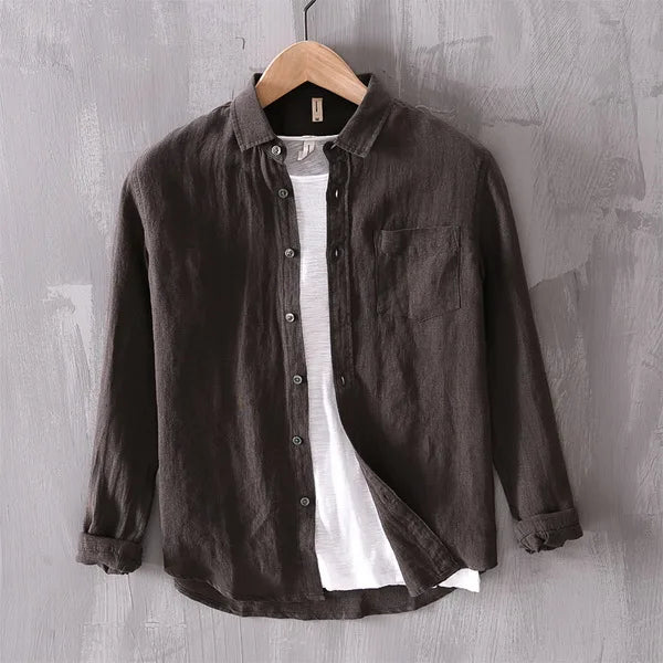 Herren Langarmhemd Blau Größe M Baumwolle, Button-Down Kragen, Atmungsaktiv, Klassischer Schnitt-2