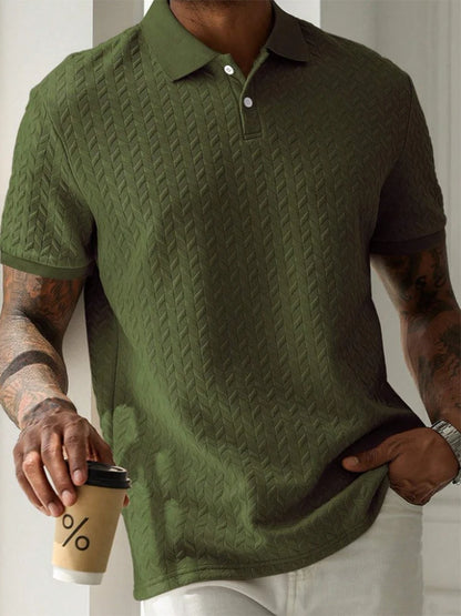 Herren Polo Shirt Blau Größe M Baumwolle Kurzarm Poloshirt 7