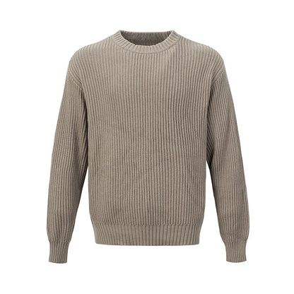 Herren Pullover Beige Größe M Baumwolle Rundhalsausschnitt Lässiger Stil 5