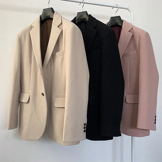 Herren Sakko Grau Größe L Baumwolle Vintage-Look 0