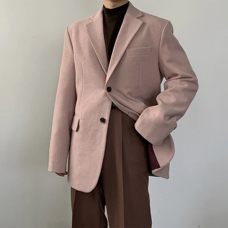 Herren Sakko Grau Größe L Baumwolle Vintage-Look 1