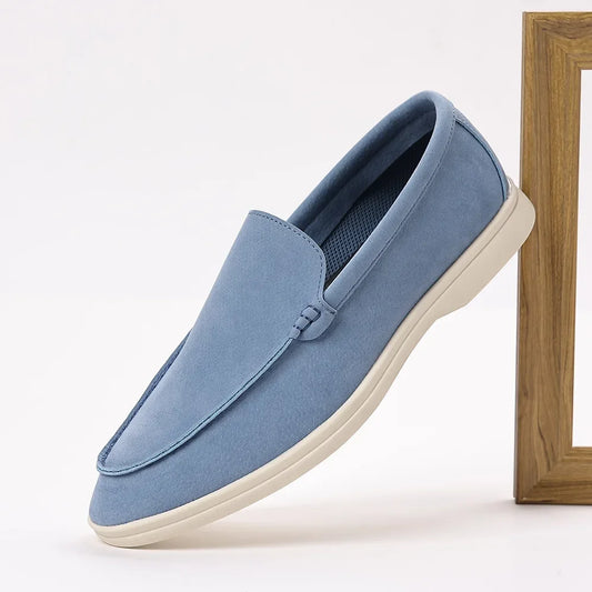 Herren Slipper Braun Größe 42 PU Leder - Elegante Schlupfschuhe im Britischen Stil 0