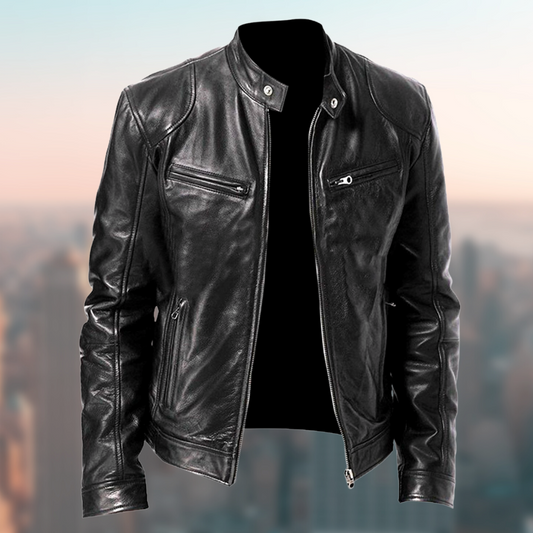 Hochwertige und elegante Lederjacke für Herren 0
