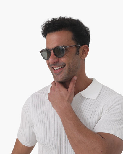 Herren Sonnenbrille Grau Einheitsgröße Polarisiert 95% UV-Schutz-2