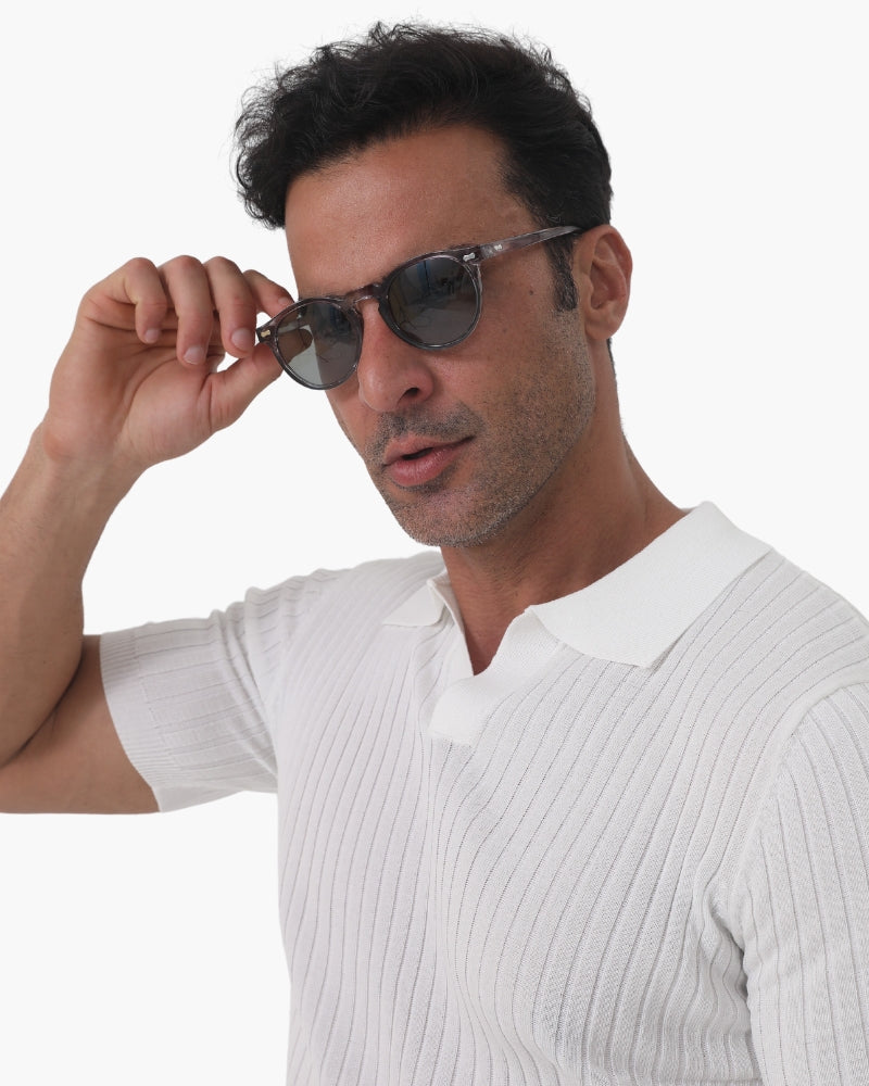 Herren Sonnenbrille Grau Einheitsgröße Polarisiert 95% UV-Schutz-3