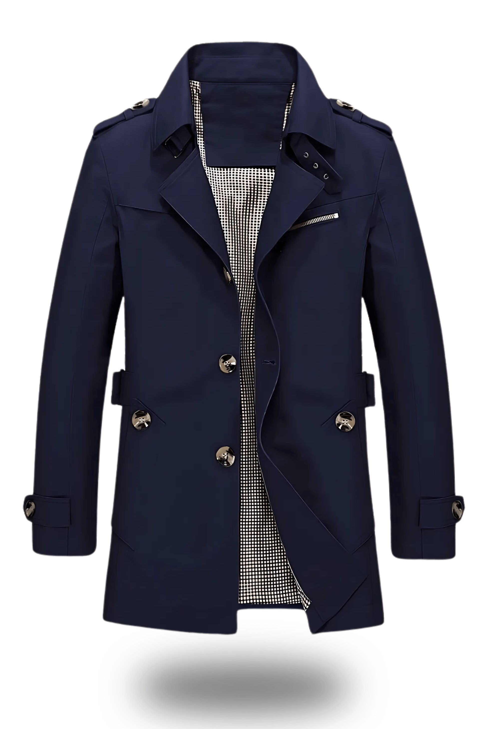 Jens Trenchcoat mit umgelegtem Kragen 3