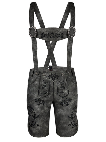 LEDERHOSE NORMAN IN SCHWARZGRAU 0